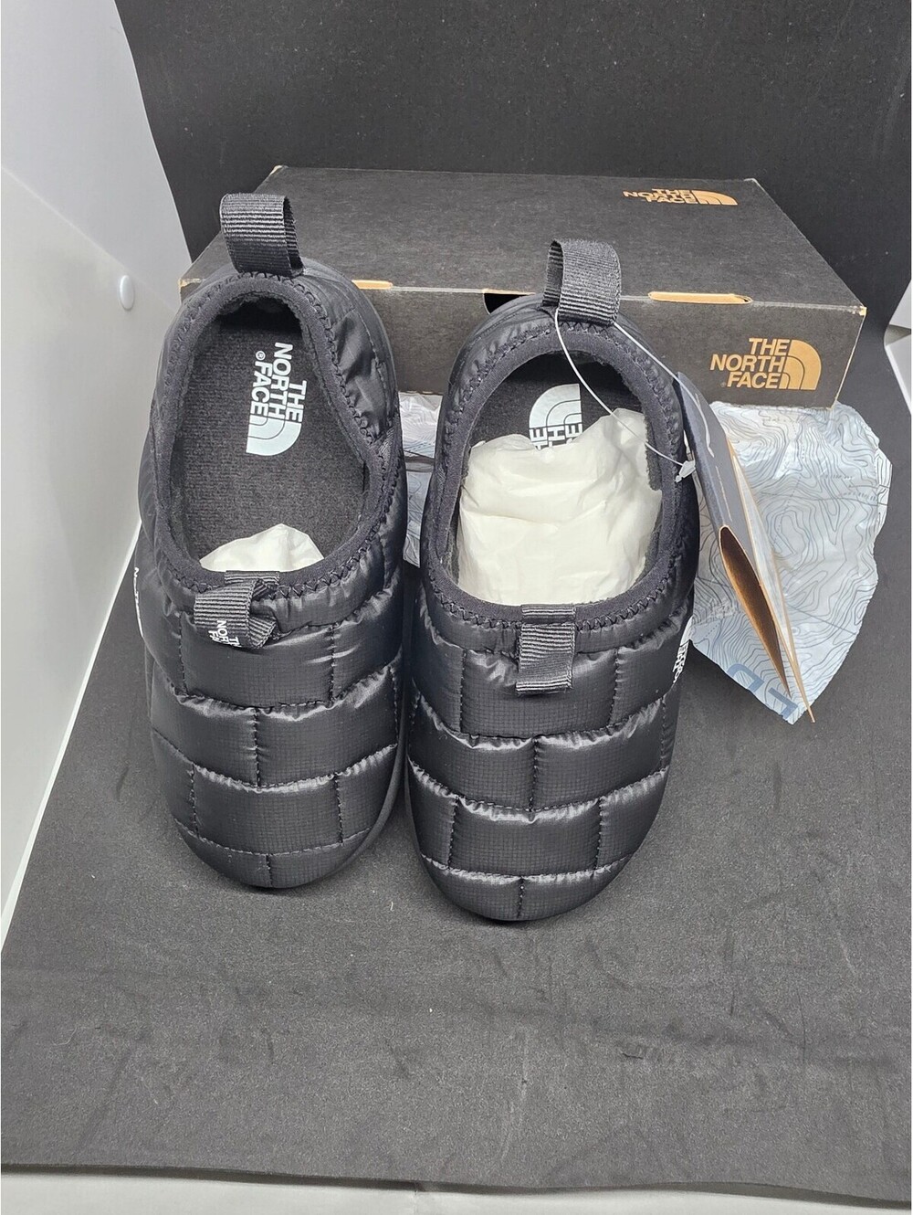 The North Face Youth Sz 1 - Thermoball Traction Mule II Black Shoes *NEW in BOX*